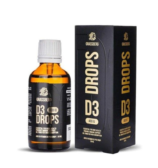 Grassberg Vitamin D3 400Iu Drops 50Ml