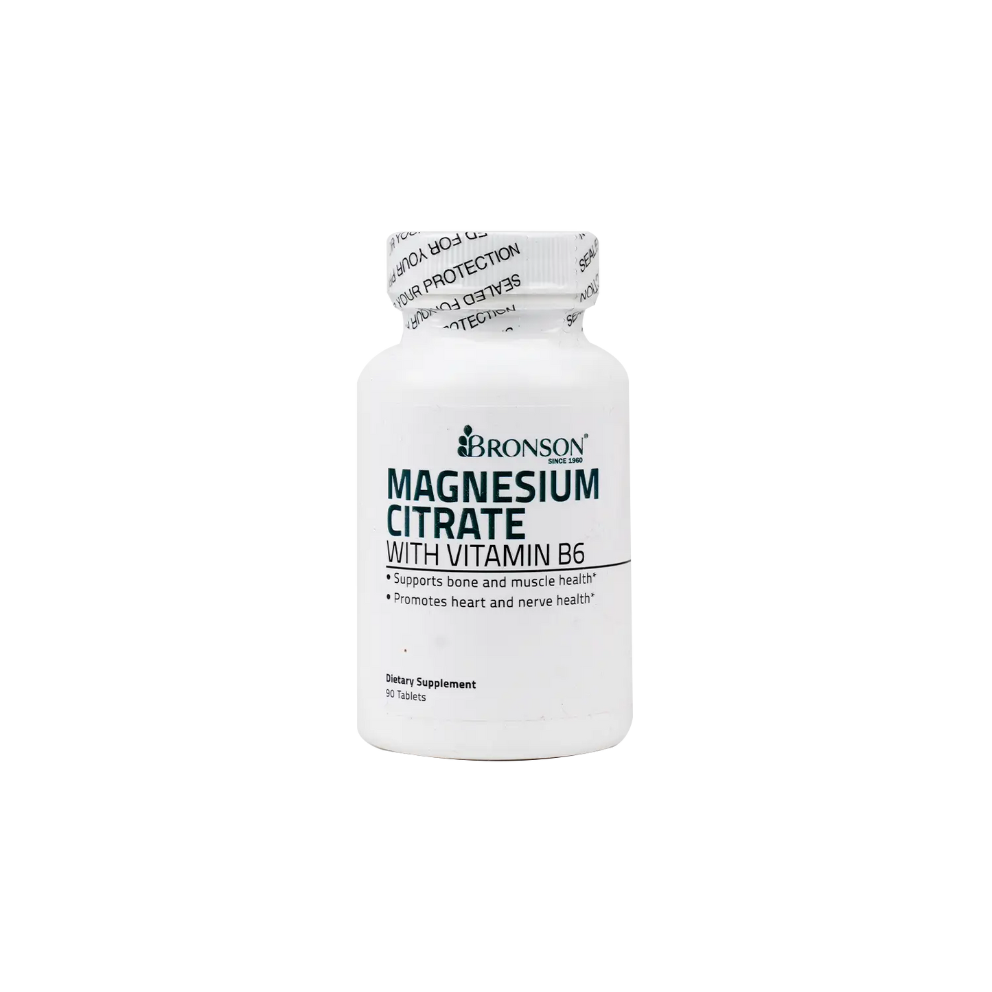 Bronson Magnesium Citrate With Vitamin B6 90 Tablets