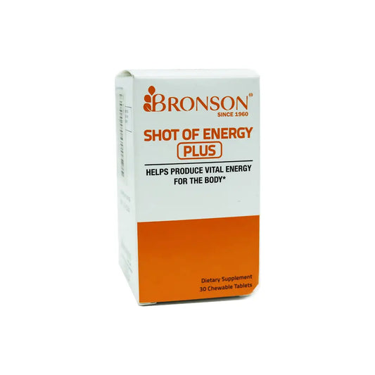 Bronson Shot Of Energy Plus Chewable 30 Tablets