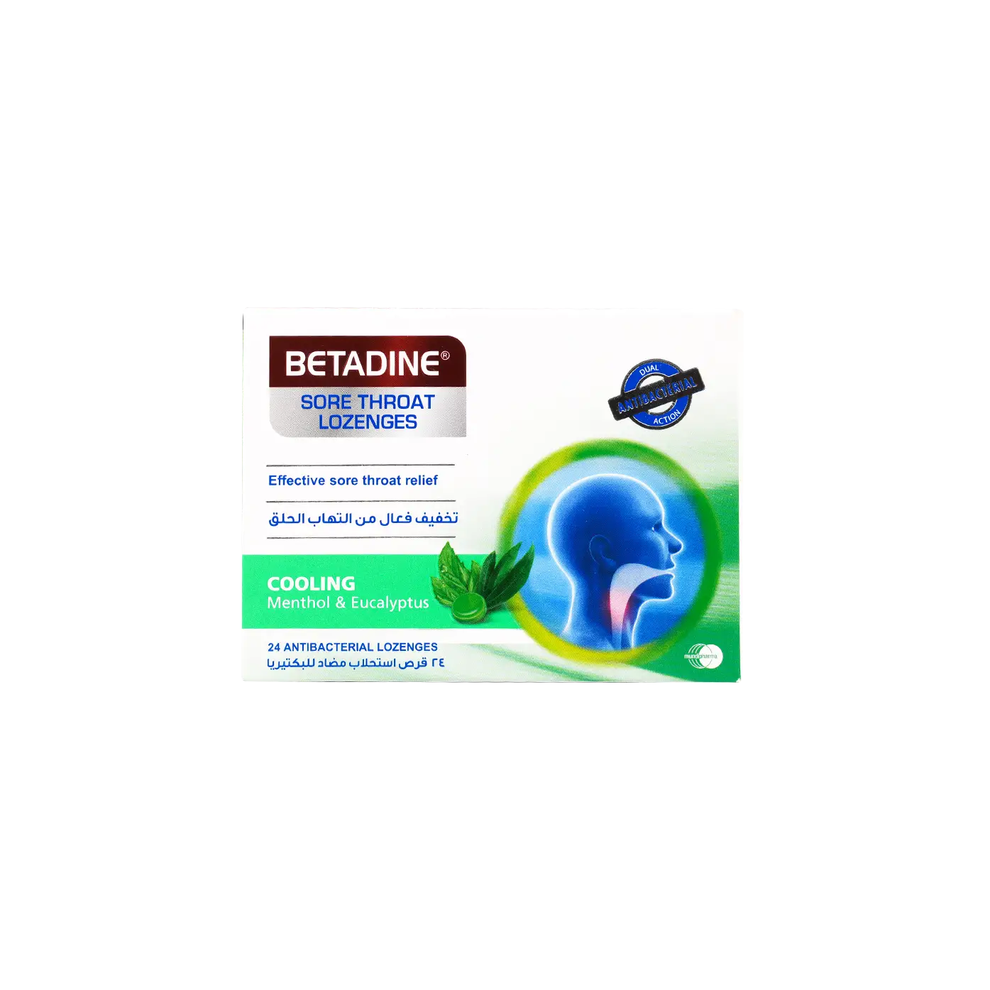 Betadine Cooling Menthol & Eucalyptus 24 Lozenges