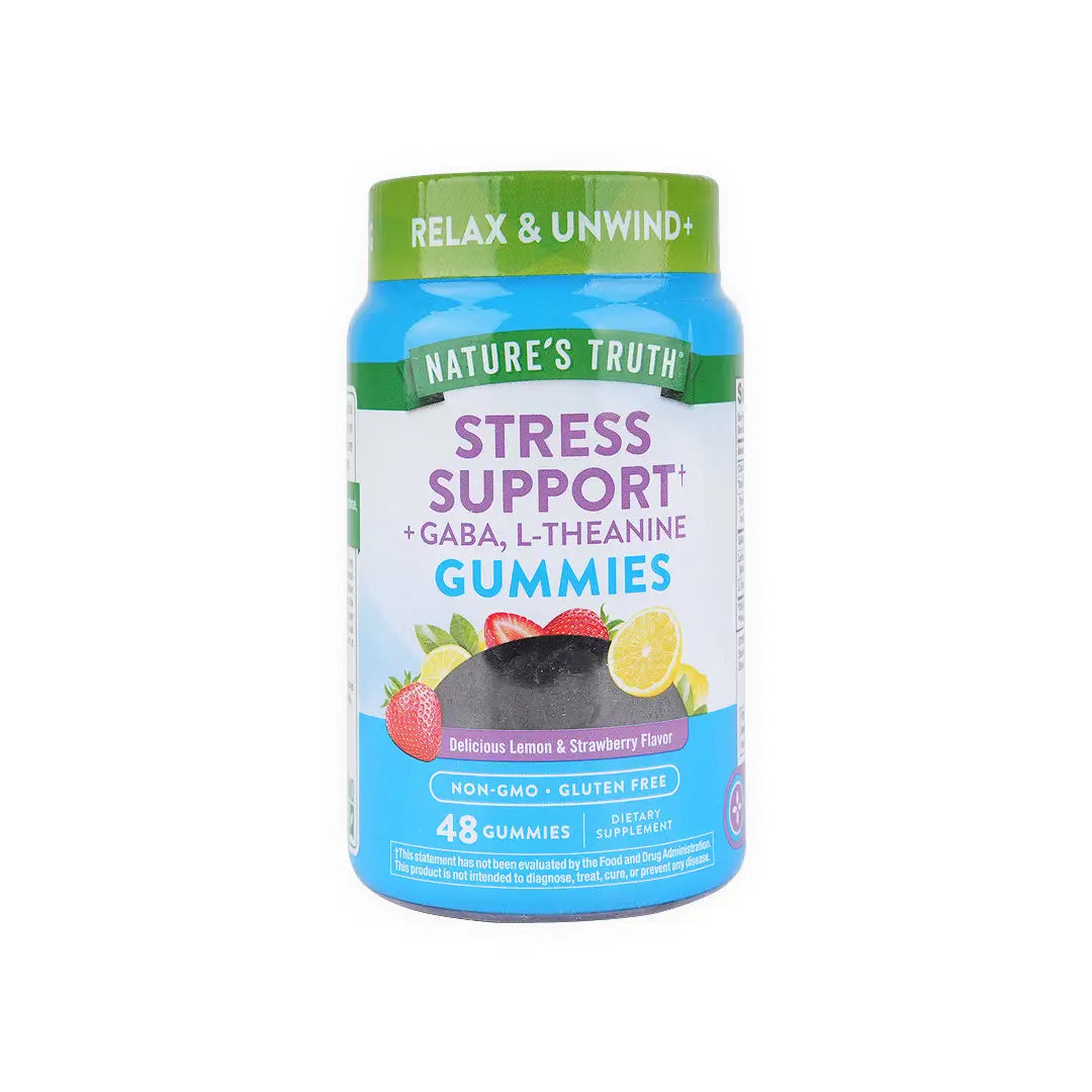 Nature's Truth Stress Support +Gaba, L-Theanine 48Gummies