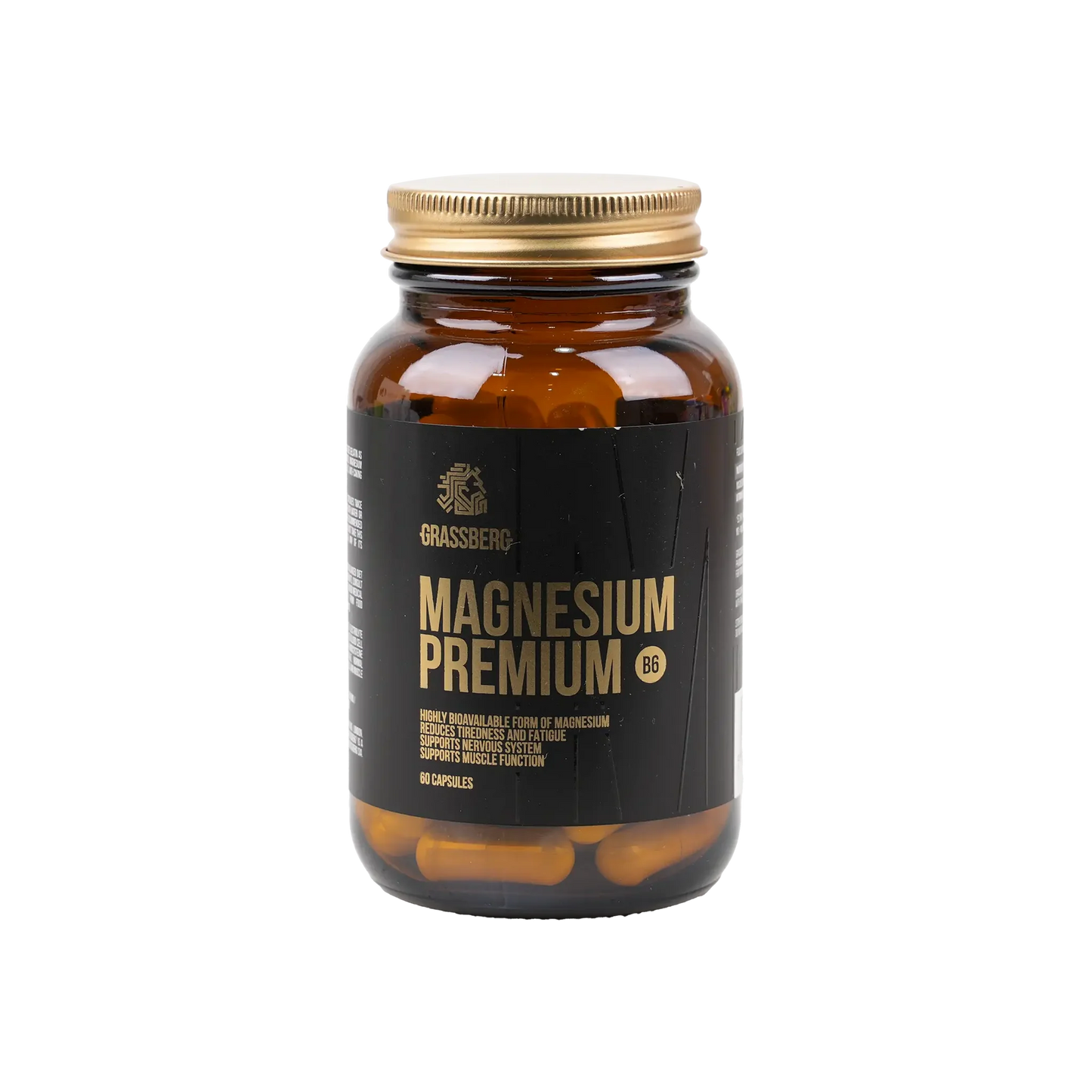 Grassberg Magnesium Premium B6 60 Capsules