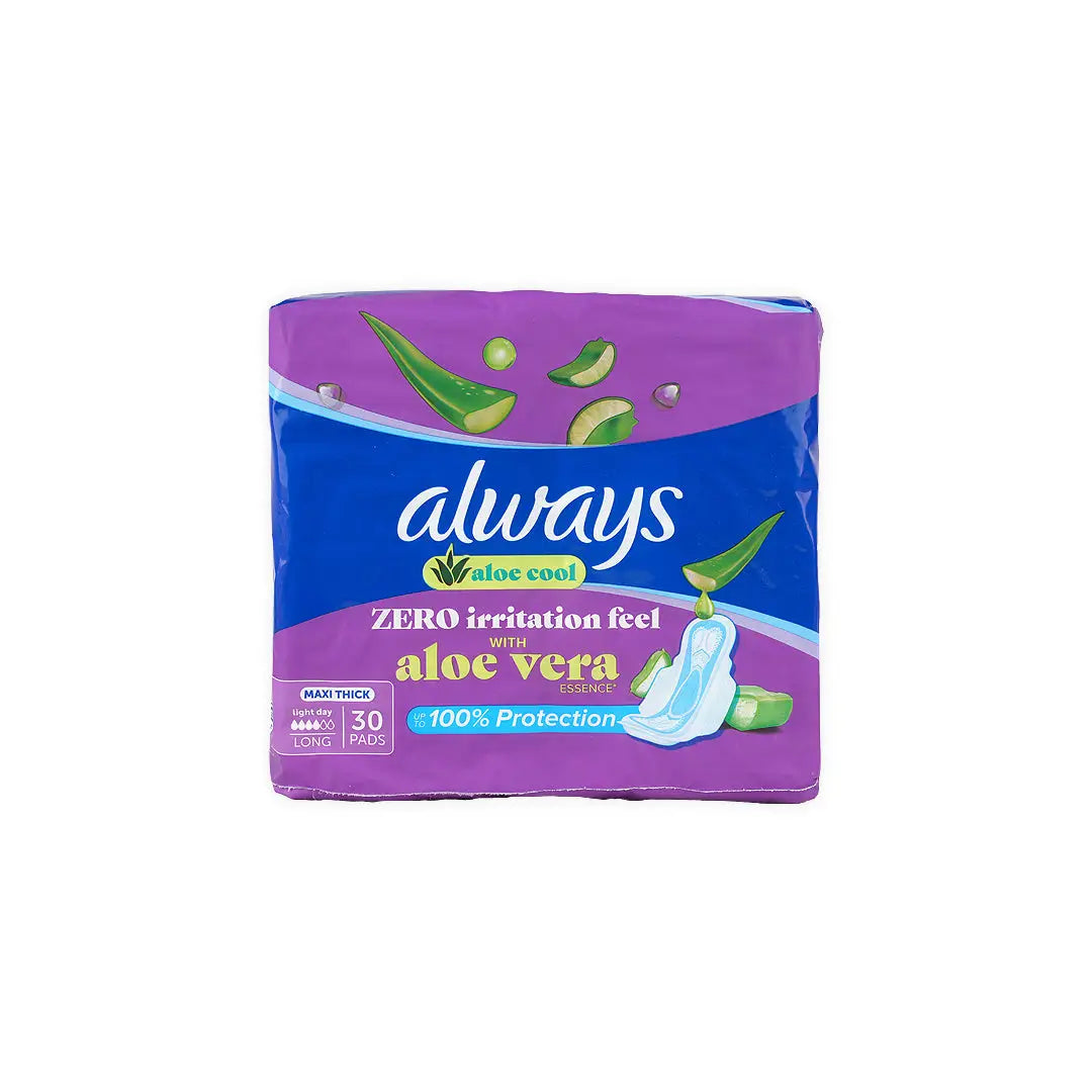 Always Aloe Cool Maxi Thick Long 30 Pads
