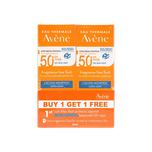 Avene V.H Protection SPF50+ Fragrance Free Fluid 50ml (1+1)