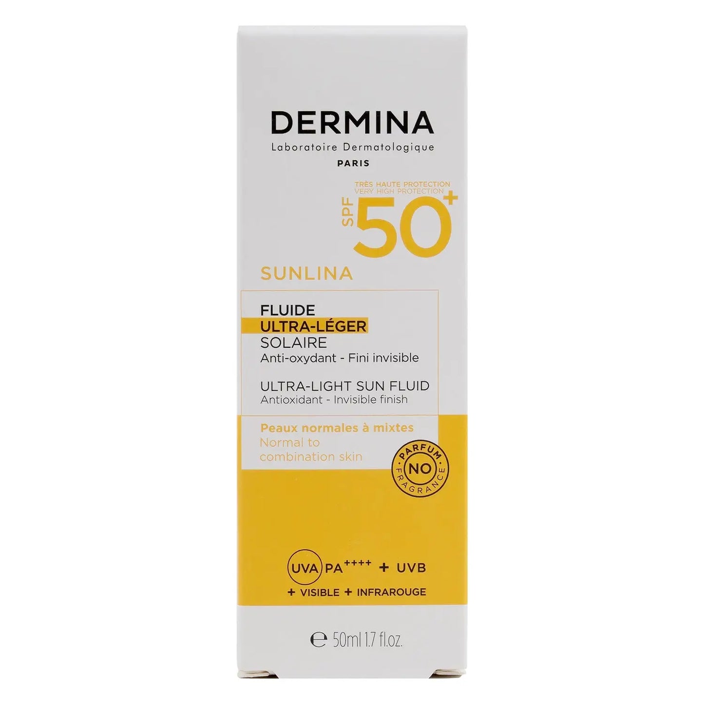 Dermina Sunlina Ultra-Light Sun Fluid SPF50+ 50ml