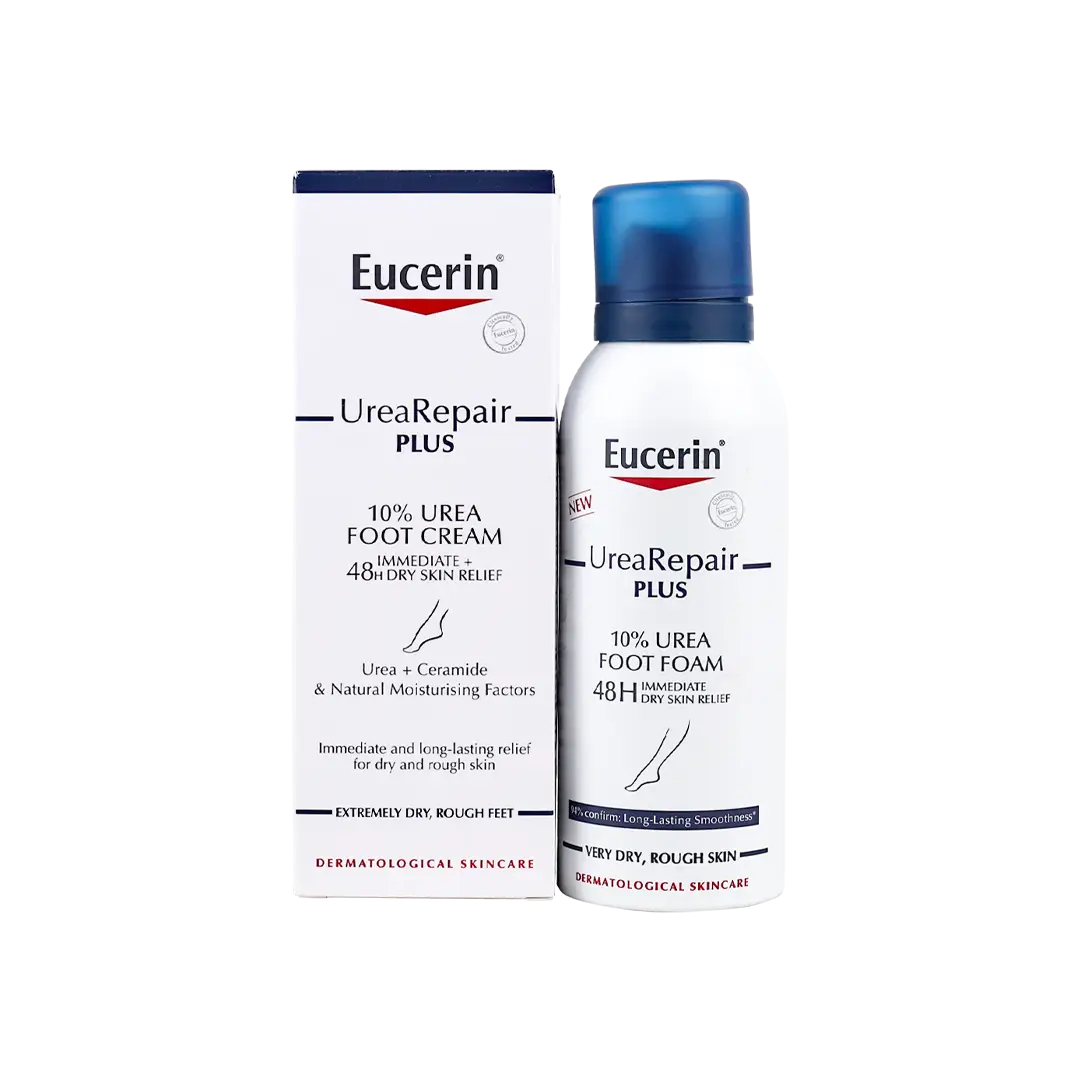 Eucerin 10% Urea Foot Foam + Cream Set