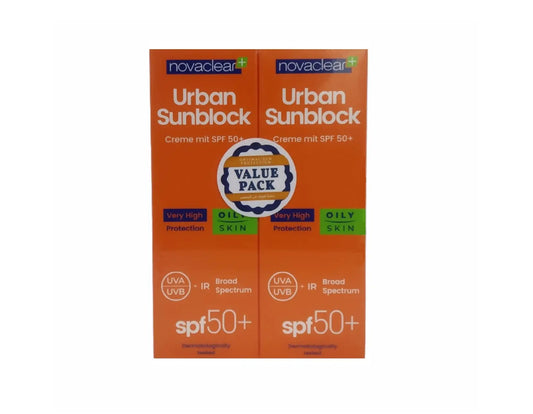 Novaclear Urban Sunblock SPF50+ Oily Skin 40Ml 2 pcs