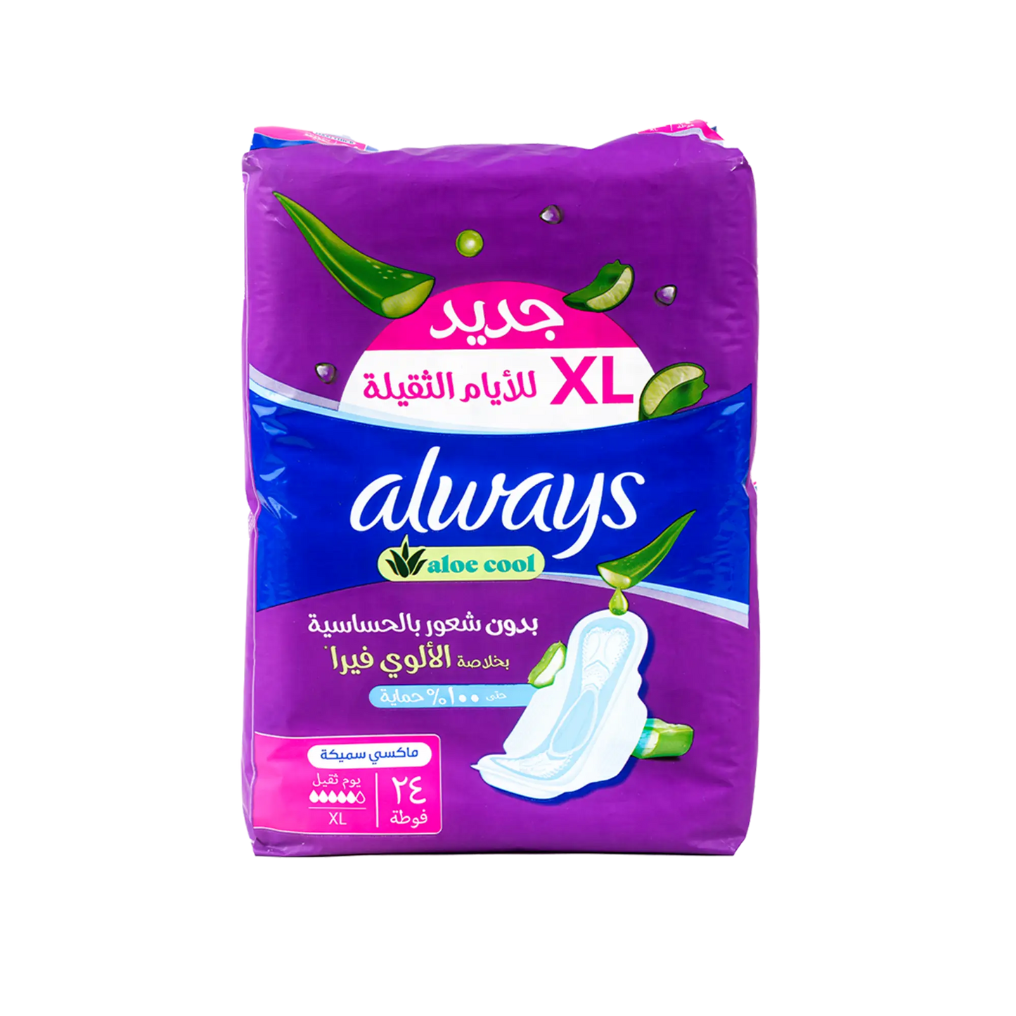 Always Aloe Cool Xl 24 Pads