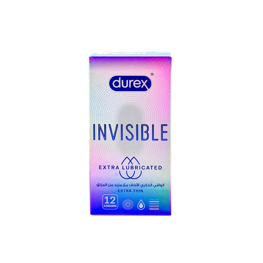 Durex Condom Invisible Extra Lubricated Extra Thin 12s