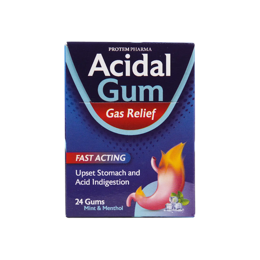 Protem Pharma Acidal Gas Relief 24Gums