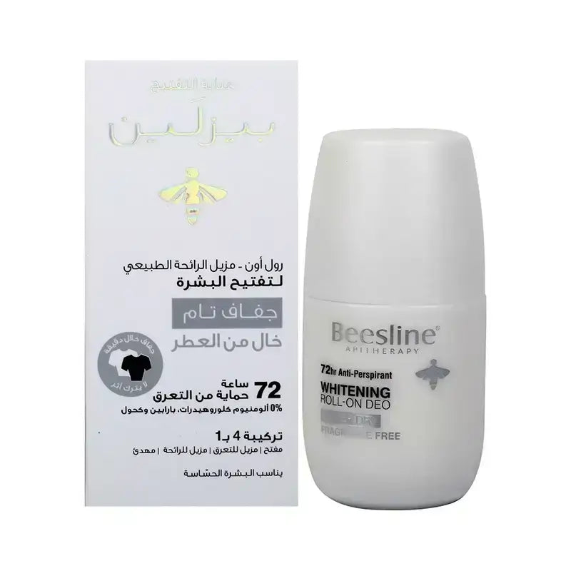 Beesline 72 Hrs Roll On Deo Whitening Super Dry Fragrance Free 50 ml