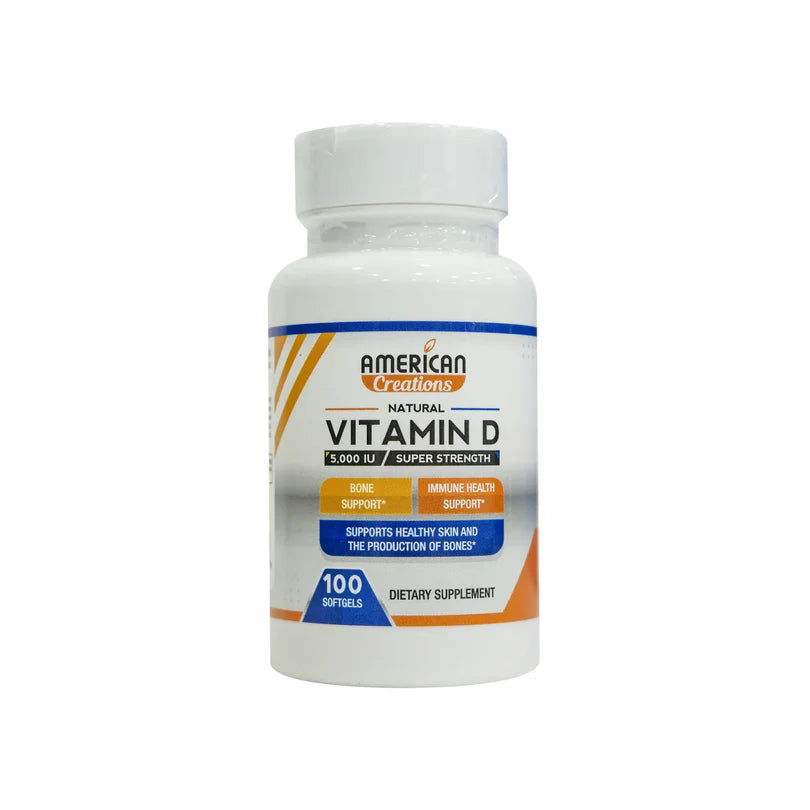 American Creations Vitamin D 5000 IU 100 Softgels