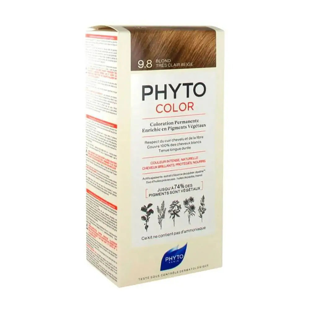 Phyto Permanent Hair Color NO. 9.8 - Tres Clair Beige