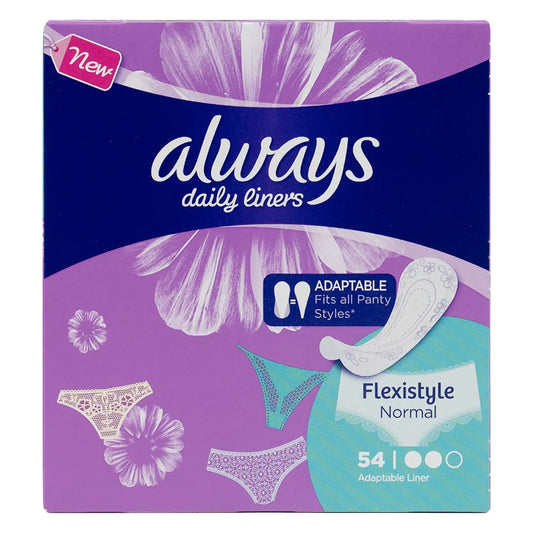 Always Daily Liners Flexistyle Normal 54 Pcs
