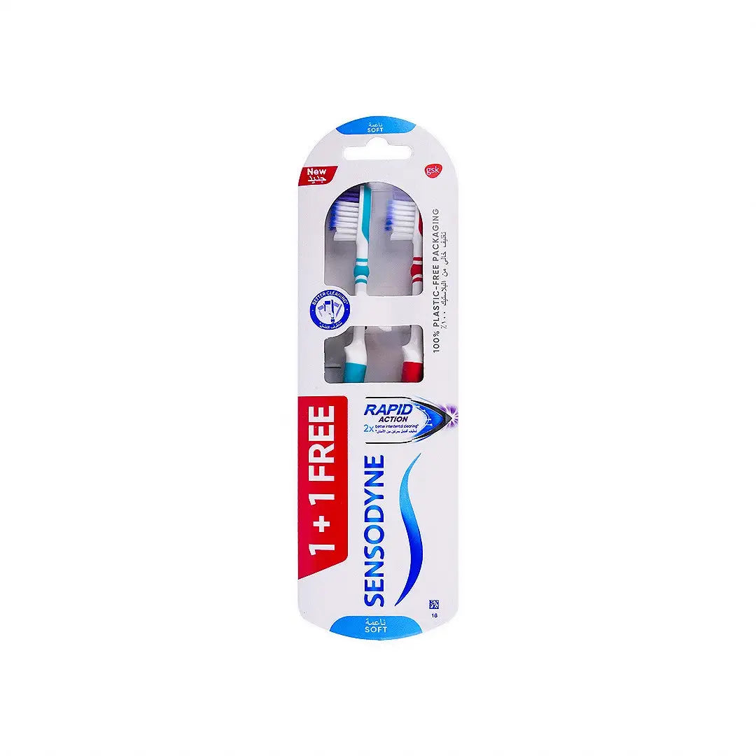 Sensodyne Rapid Action Toothbrush Soft 1+1