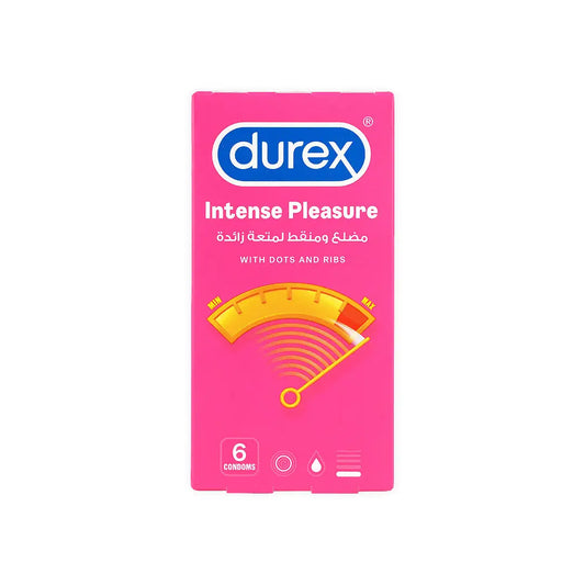 Durex Condom Intense Pleasure 6 Pcs