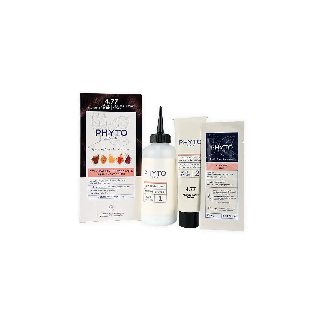 Phyto Permanent Hair Color NO.4.77 - Intense Chestnut Brown