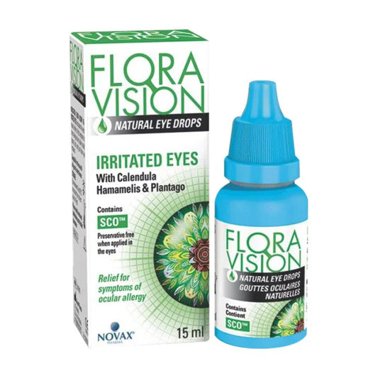 Flora Vision Irritated Eye Drops 15ml for eye allergy