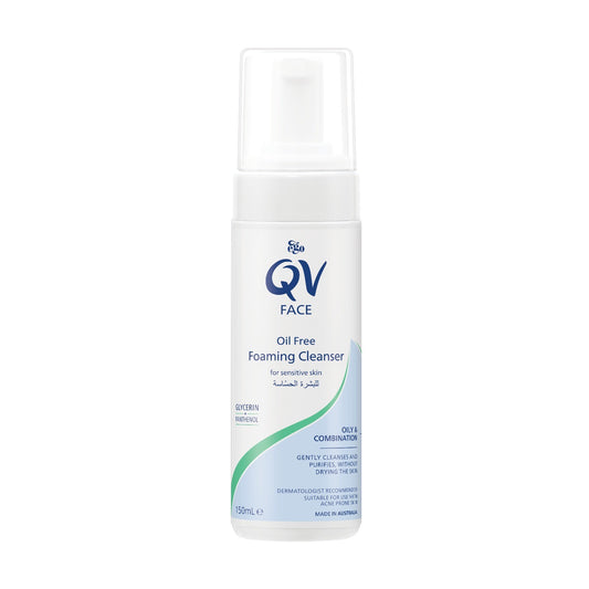 Qv Face Oil Free Oily to Combination Skin Foam Cleanser 150Ml
