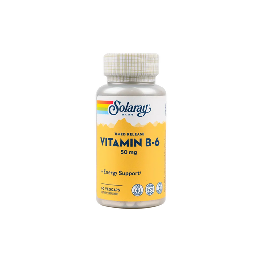 Solaray Vitamin B-6 50 Mg 60 Vegcaps