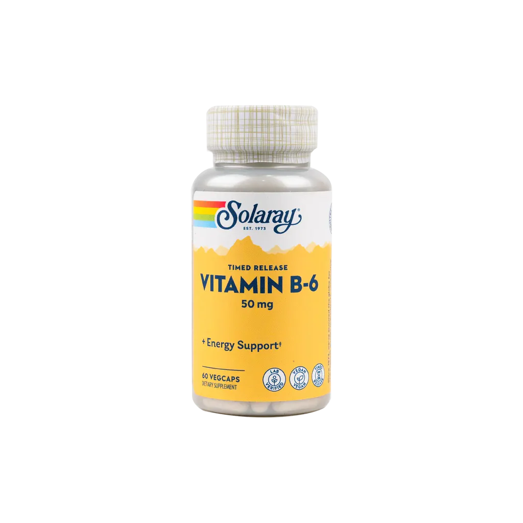 Solaray Vitamin B-6 50 Mg 60 Vegcaps