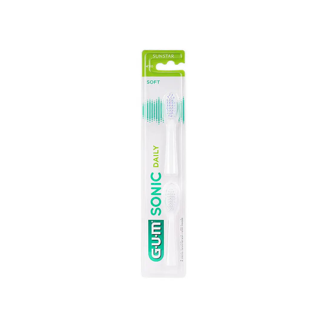 GUM Sonic Daily Refill Head 2pcs White