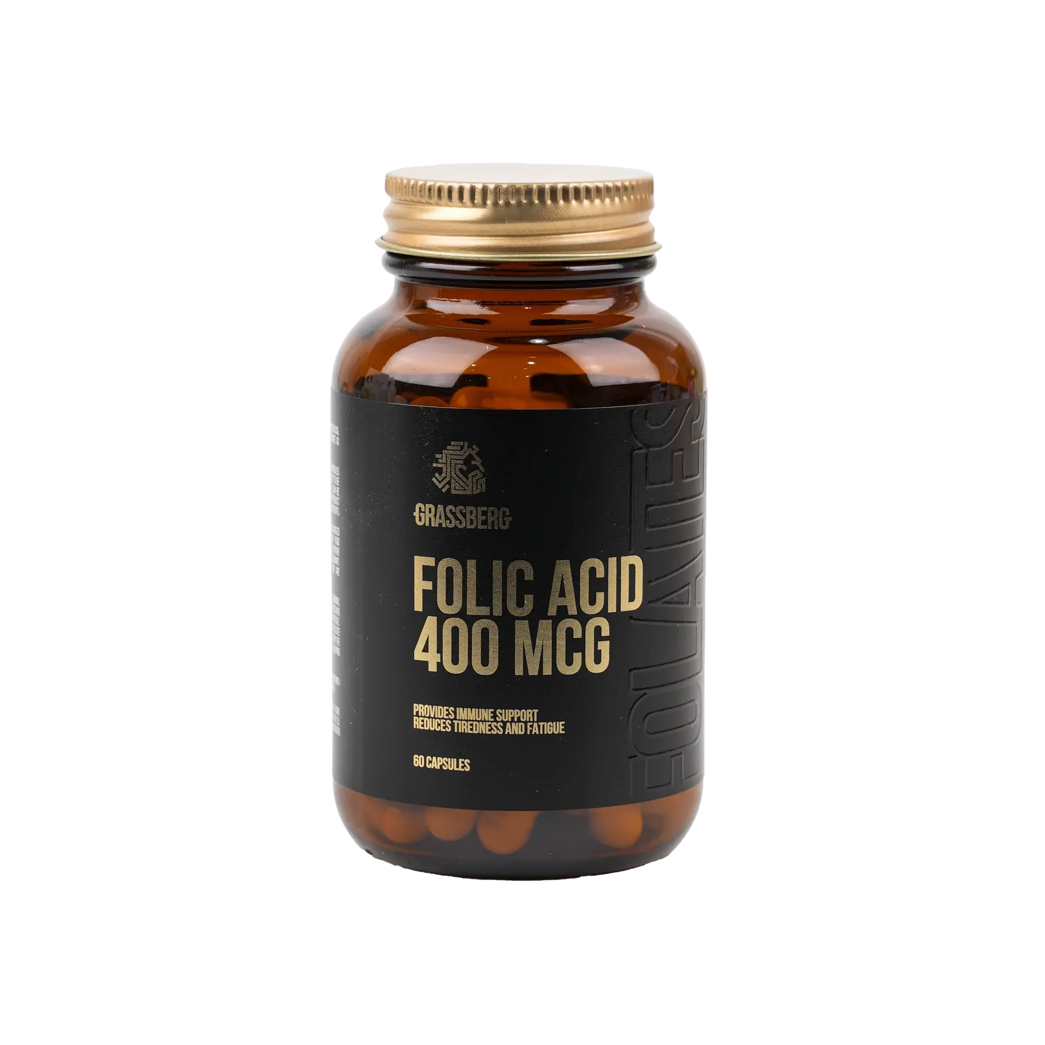حمض الفوليك جراسبيرج 400 ميكروجرام 60 كبسولة