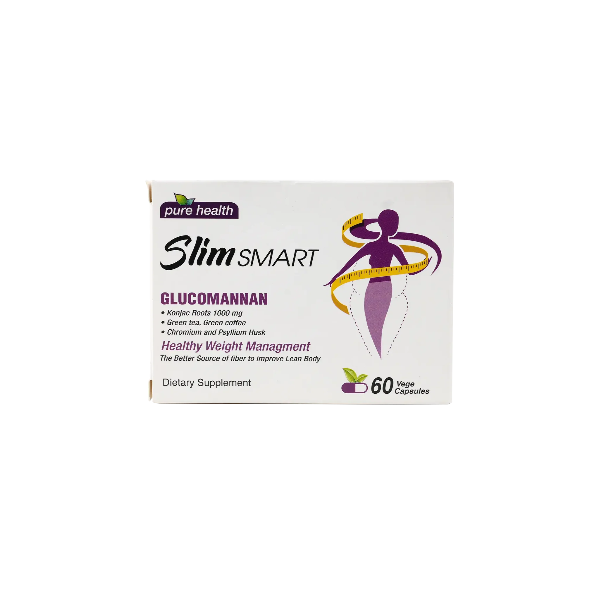 Pure Health Slim Smart Glucomannan 60 Caps