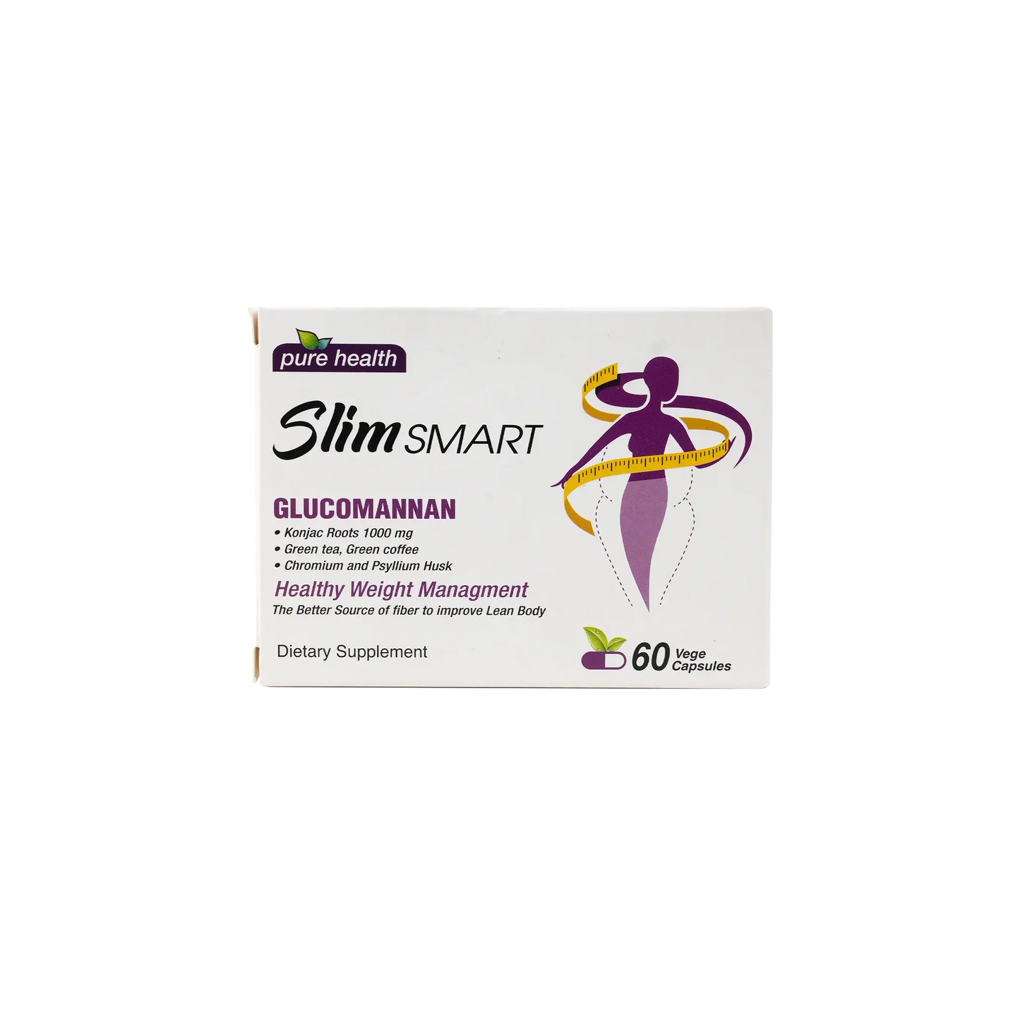 Pure Health Slim Smart Glucomannan 60 Caps