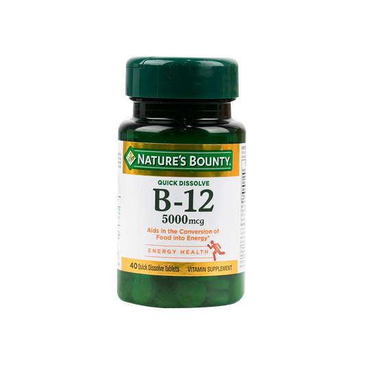 Natures Bounty B-12 5000mcg 40tabs