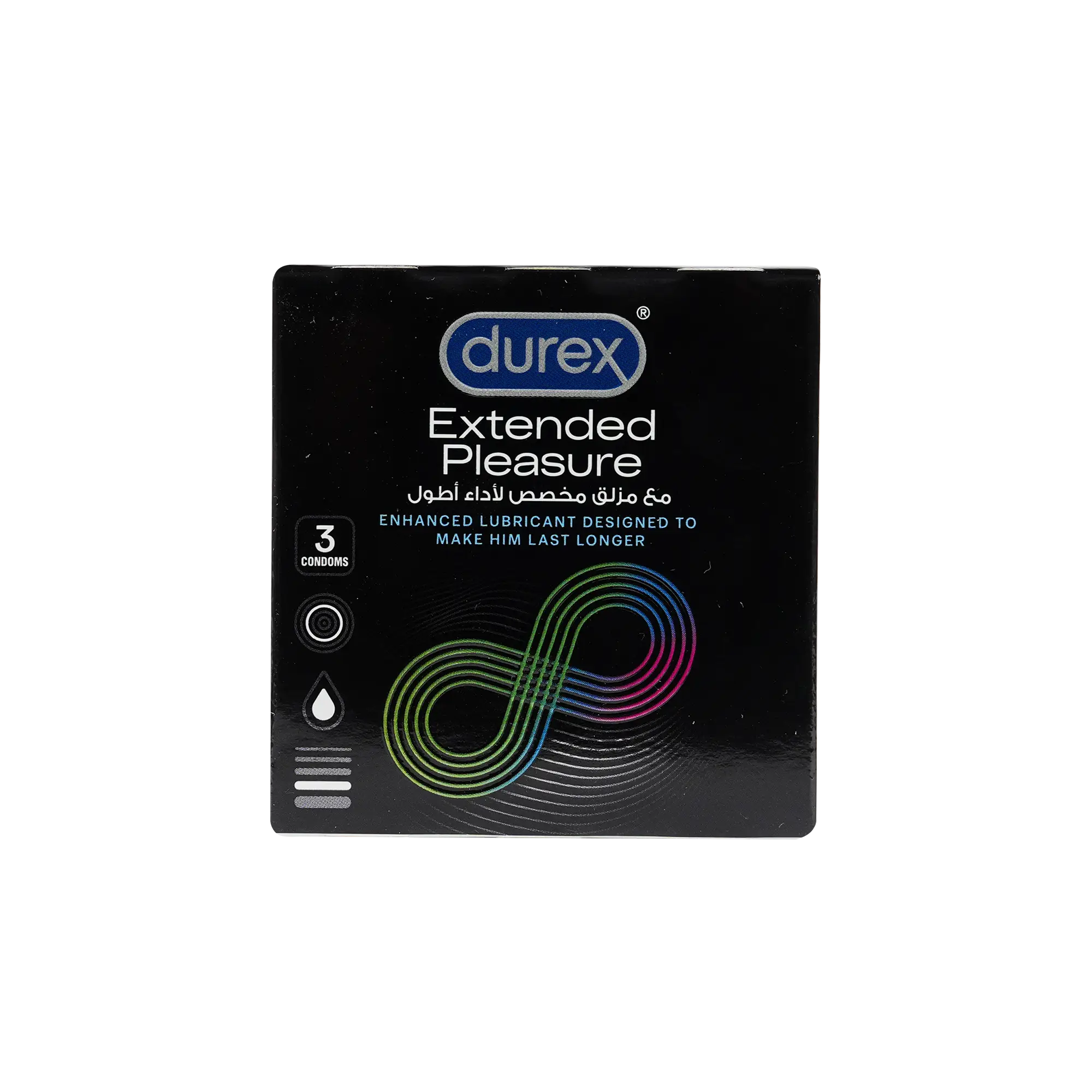 واقي ذكري Durex Extended Pleasure 3 قطع