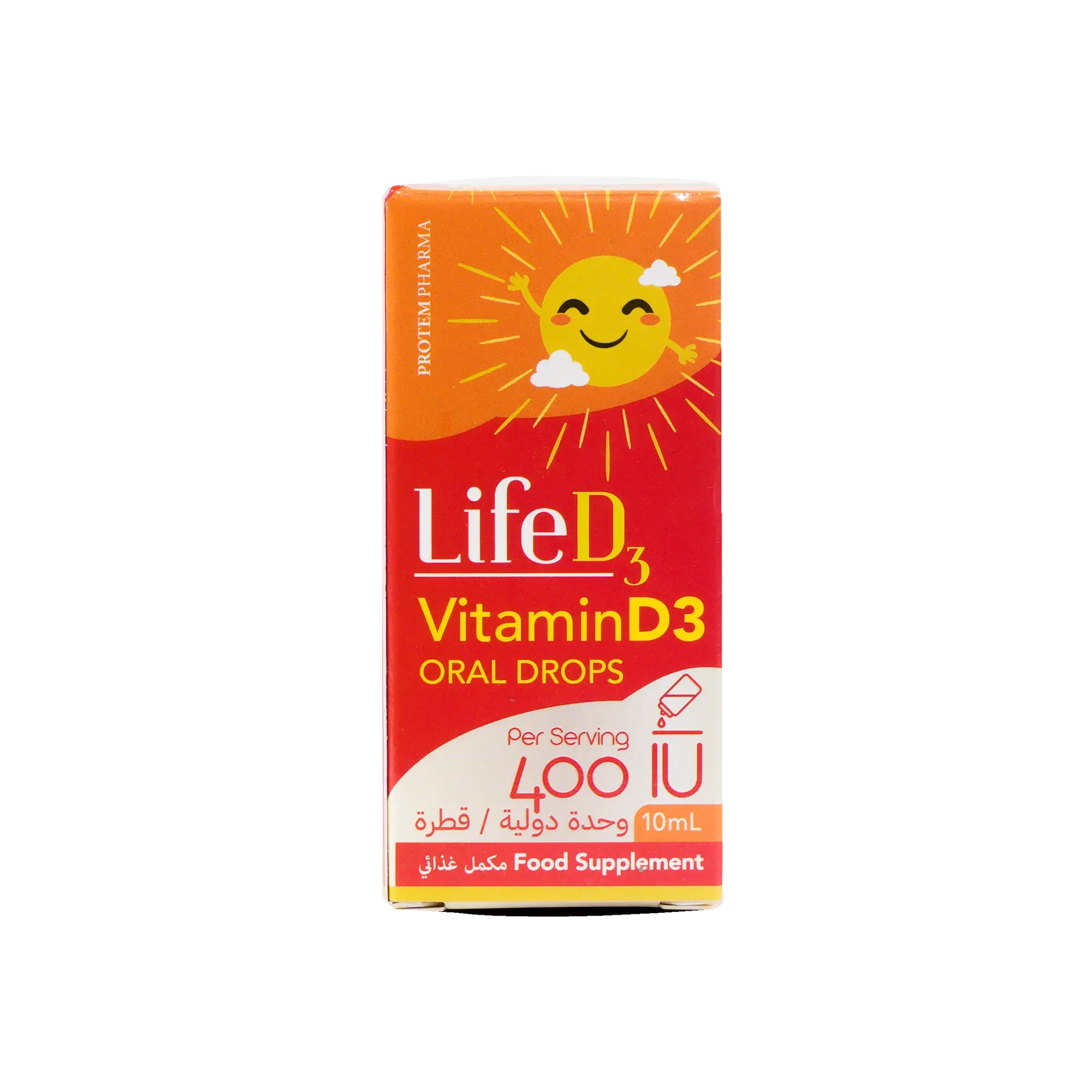 Protem Pharma Life D3 Oral Drops 400Iu 10Ml