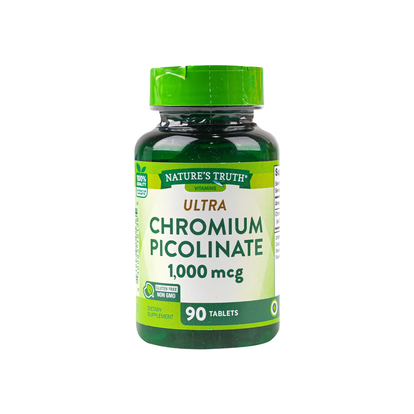 Nature's Truth Ultra Chromium Picolinate 1000 Mcg 90 Tablets