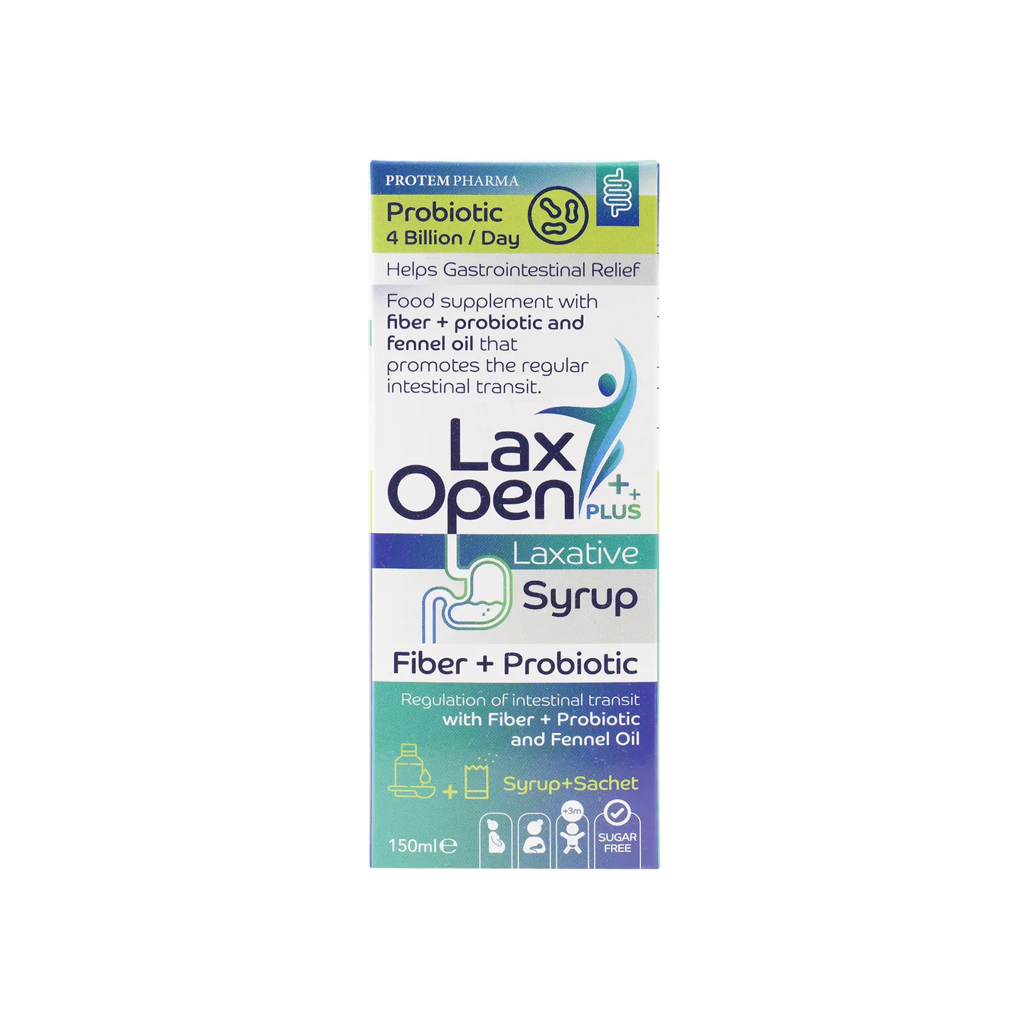 Protem Pharma Laxopen Plus Laxative Syrup 150Ml