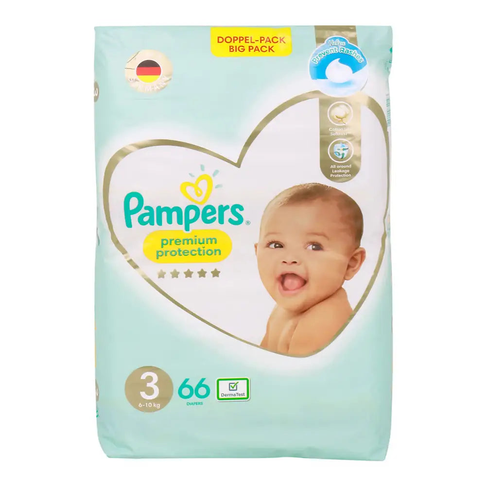 Pampers Premium Protection No.3 (6-10Kg) 66Pcs