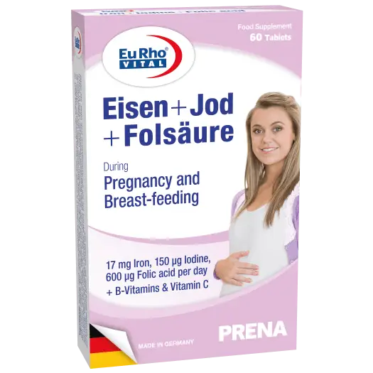 EuRho Vital Eisen الحمل والرضاعة الطبيعية. 60 قرصًا*