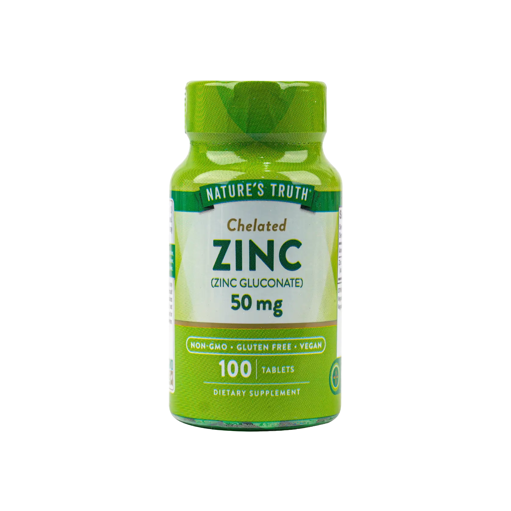 Nature's Truth Zinc 50mg 100 Tablets -Chelated