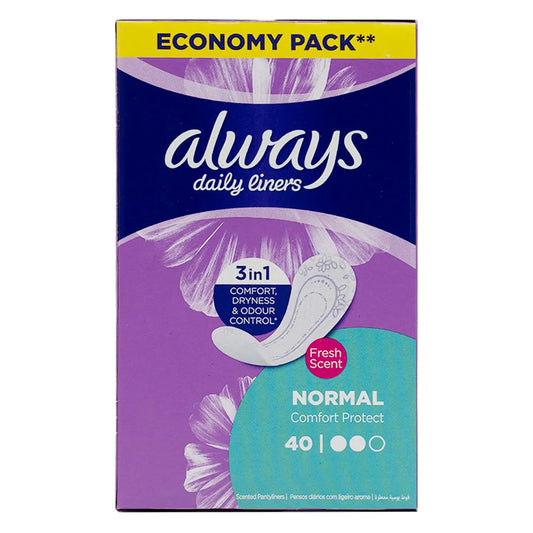 Always Daily Liners Normal 40 Pcs
