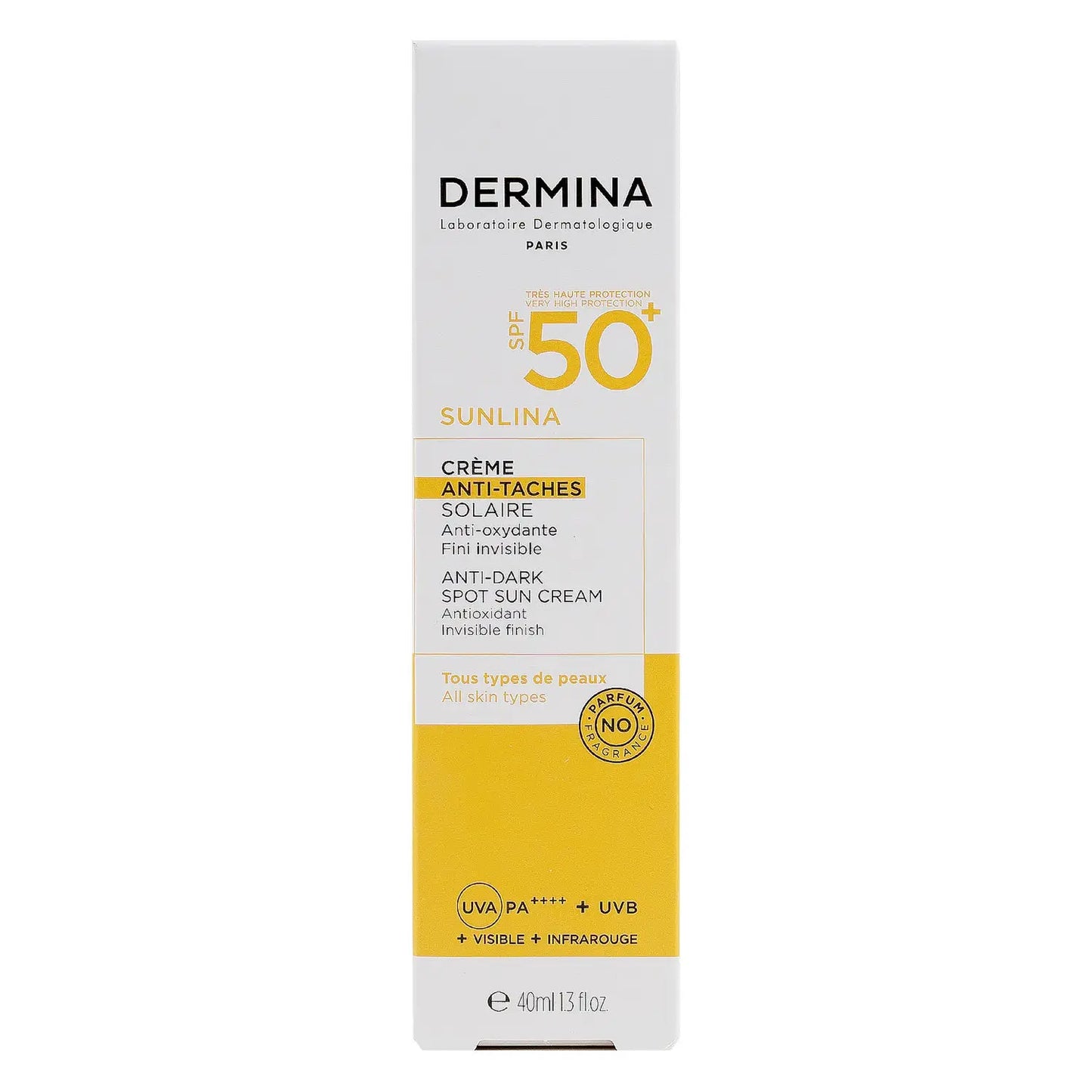 Dermina Sunlina Anti-Dark Spot Sun Cream SPF50+ 40ml