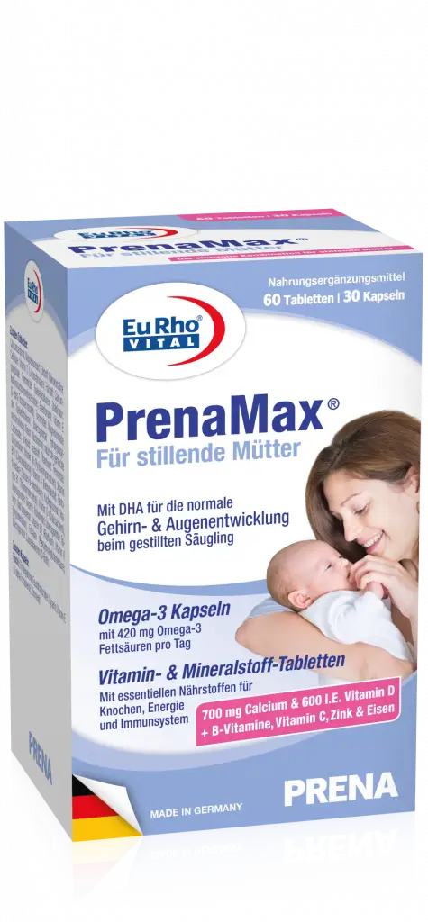 حليب EuRho Vital Prenamax للرضاعة الطبيعية 60t+30c