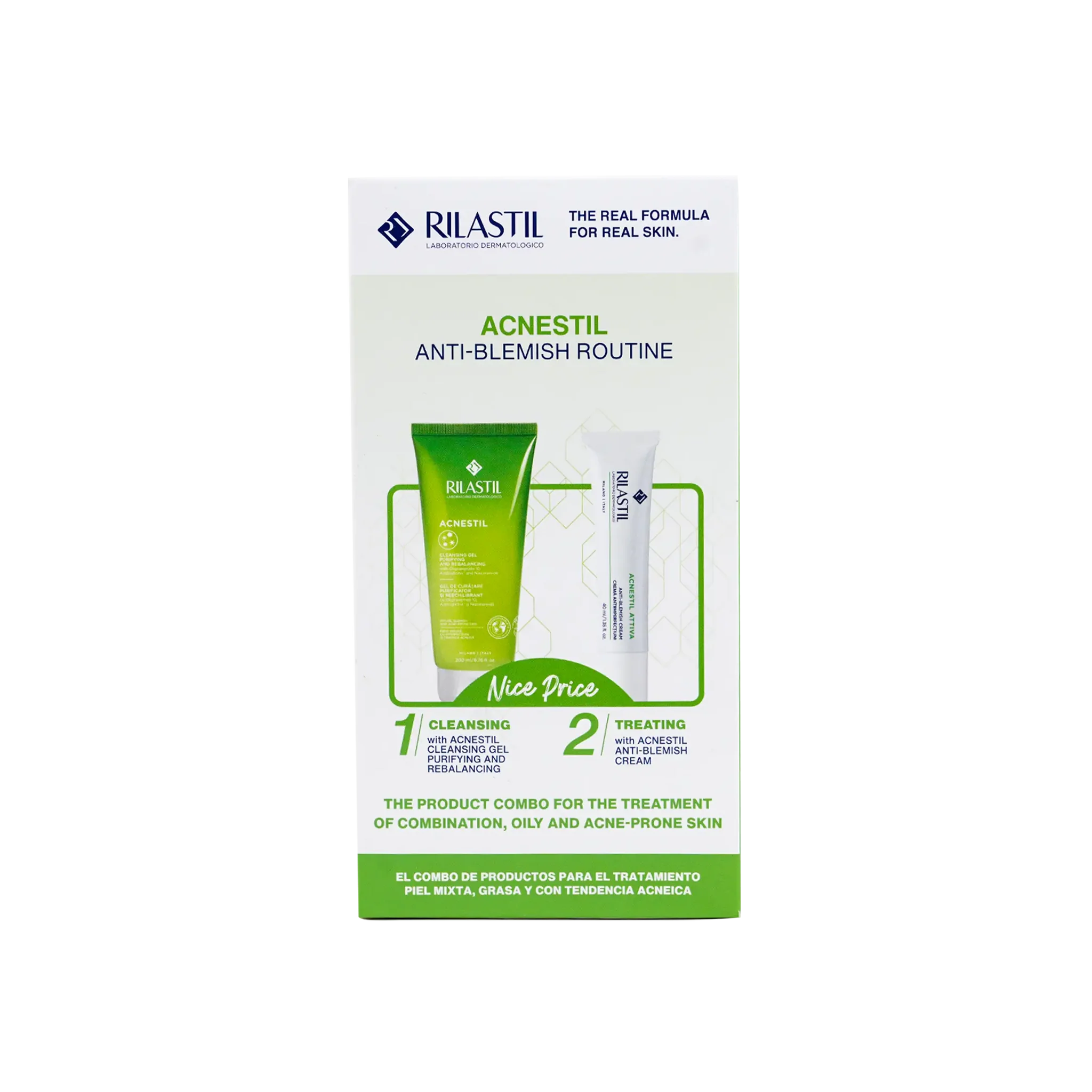 Rilastil Acnestil Attiva Cream 40ml+ Cleansing Gel 200ml