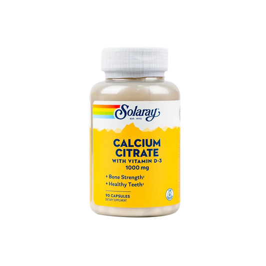 Solaray Calcium Citrate 1000Mg With Vit-D 90 Capsules