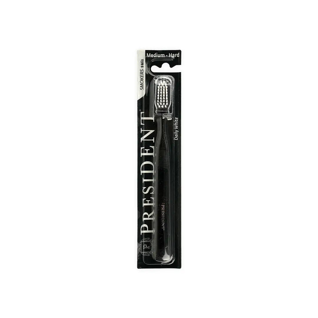 President Smokers Medium-Hard Toothbrush