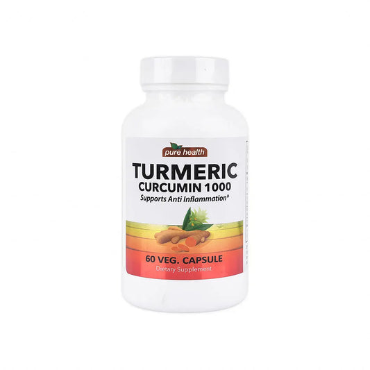 Pure Health Turmeric Curcumin 1000 60 Veg Capsules