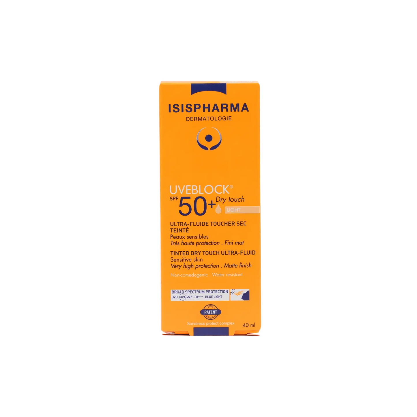 ISIS Pharma UVeblock SPF50+ Tinted DryTouch Ultra Fluid 40ml-Light