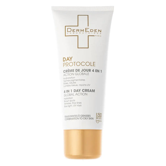 Derm Eden Day Protocole 4 In 1 Day Cream 50Ml-Oily Skin