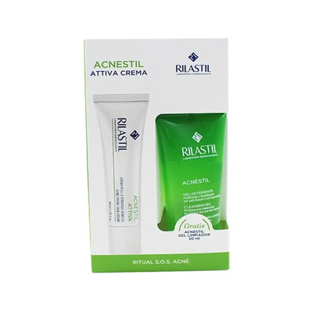 Rilastil Acnestil Attiva Cream 40Ml+ Cleansing Gel 50Ml