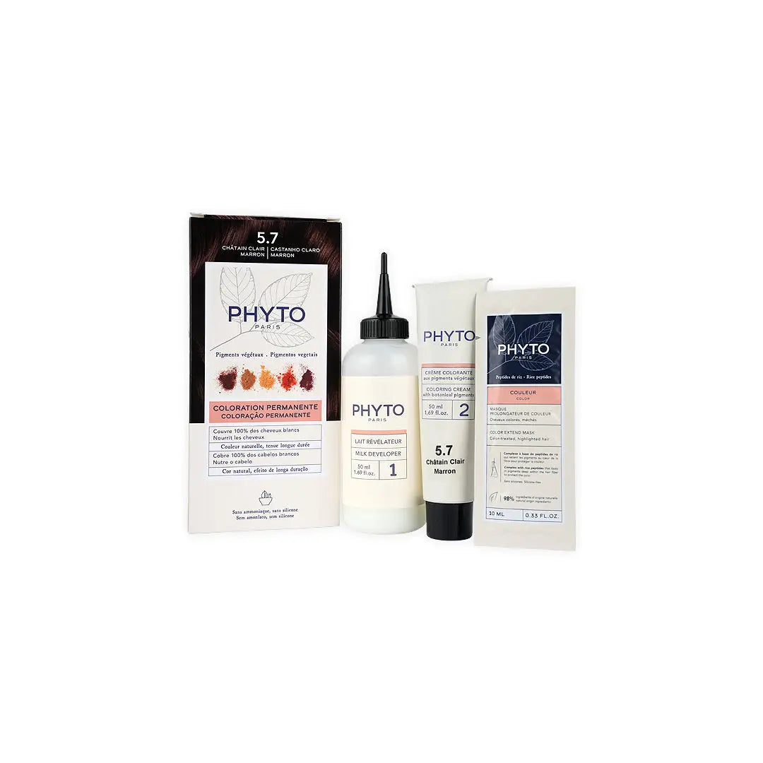 Phyto Permanent Hair Color NO. 5.7 - Light Chestnut Brown