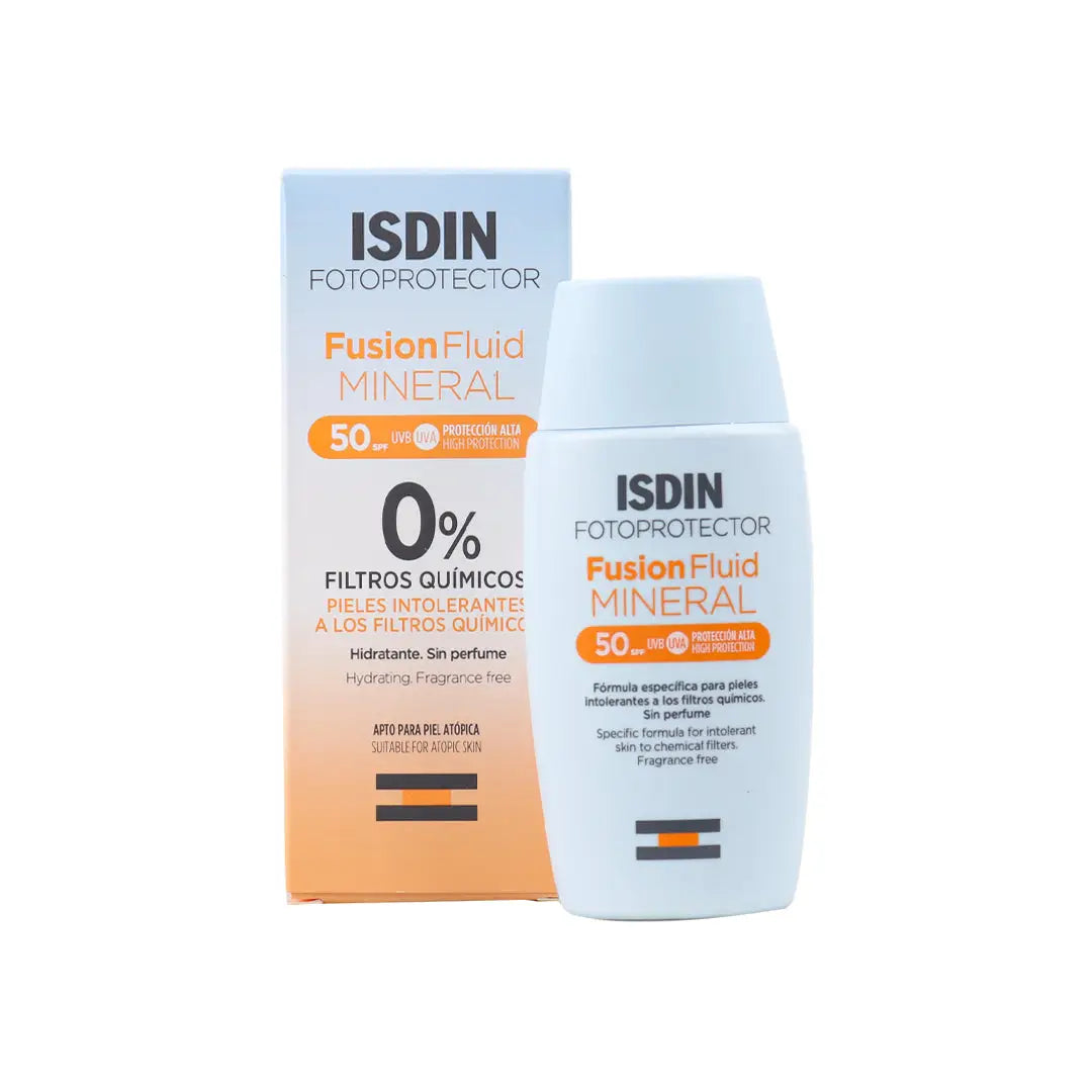 سائل حماية البشرة من الشمس ISDIN Fotoprotector Fusion المعدني SPF50 50 مل