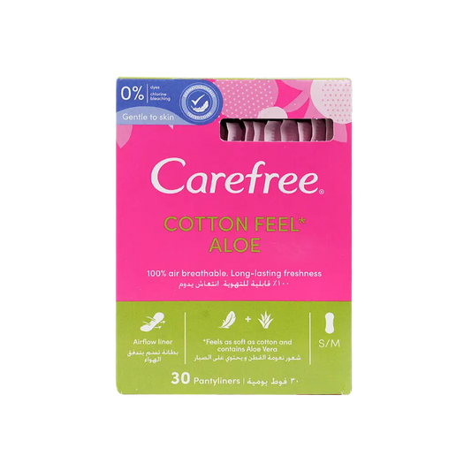 Carefree Cotton Feel 30Pcs-Aloe